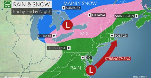 Michigan Wind Map Stormy Weather to Lash northeast with Rain Wind and Snow at Late Week