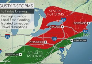 Michigan Wind Speed Map Severe Storms isolated tornadoes to Threaten Damage In northeastern Us