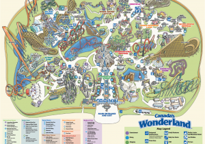 Michigans Adventure Map Canada S Wonderland Historical Maps Cp Food Blog