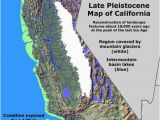 Mid California Map California Glaciation Ice Age Coastal Maps Historical Maps Ice