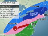 Mid Ohio Track Map Midwestern Us Wind Swept Snow Treacherous Travel to Focus From
