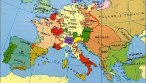 Middle Ages Map Of Europe Europe Map C 1400 History Historical Maps European