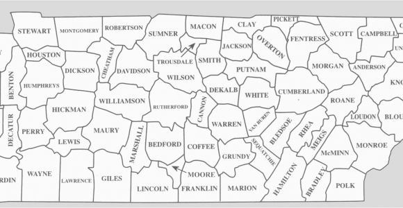 Middle Tennessee Counties Map County Map Tenn and Travel Information Download Free County Map Tenn