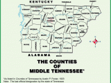 Middle Tennessee County Map Tngenweb Tennessee S 3 Grand Divisions