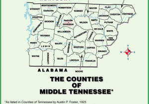 Middle Tennessee County Map Tngenweb Tennessee S 3 Grand Divisions