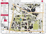 Middle Tennessee State University Map Central Campus Map