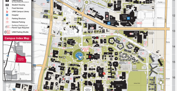 Middle Tennessee State University Map Central Campus Map