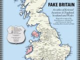 Midsomer England Map Fake Britain A Map Of Fictional Locations In England Scotland