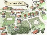 Midsomer England Map St Mary Mead the Fictional Village Created by Dame Agatha Christie