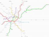 Milan Italy Subway Map Milano Metro Map