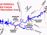 Mile Marker Map Colorado Map Of Lake Powell with Mile Markers Travel Dreams Pinterest