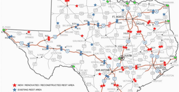 Mile Marker Map Texas Texas Rest area Map Business Ideas 2013