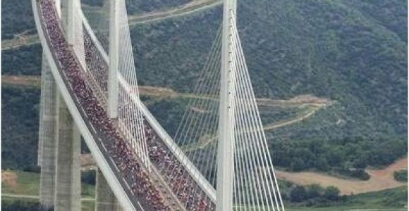 Millau Viaduct France Map Runner S Marathon On Millau Viaduct Bridge France Thanks but Not