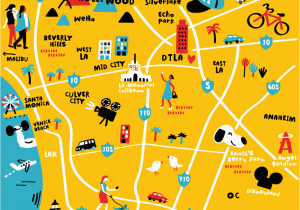 Milwaukie oregon Map Illustrated Map Of Los Angeles by Nate Padavick the Best