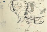Mines Of Spain Map Die Klassische Karte Von Mittelerde Mit Handschriftlichen Notizen