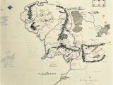 Mines Of Spain Map Die Klassische Karte Von Mittelerde Mit Handschriftlichen Notizen