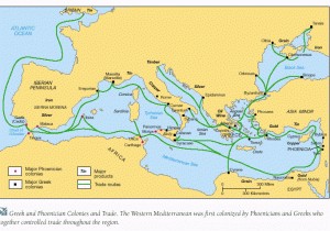 Mines Of Spain Map Phoenician Trading Routes the Great Merchants Were the Main