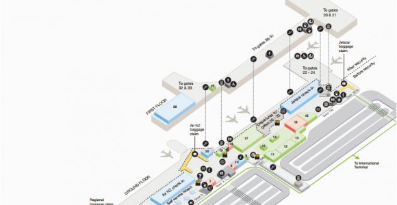 Minnesota Airport Terminal Map Map Of Shops Auckland Airport