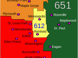 Minnesota area Code Map area Code 612 Wikipedia