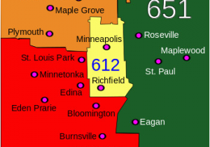 Minnesota area Code Map area Code 612 Wikipedia