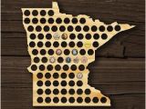 Minnesota Beer Cap Map Minnesota Beer Map Etsy