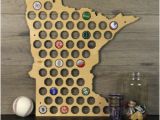 Minnesota Beer Cap Map Minnesota Beer Map Etsy