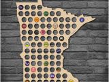 Minnesota Beer Cap Map Minnesota Beer Map Etsy