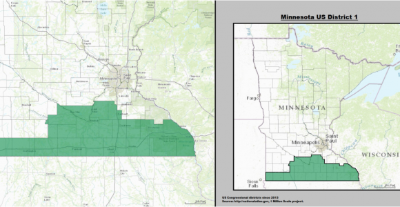 Minnesota Congressional Districts Map Minnesota S 1st Congressional District Wikipedia