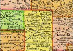 Minnesota Counties Map with Cities Welcome to Kandiyohi County Minnesota