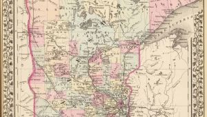 Minnesota County Road Maps Old Historical City County and State Maps Of Minnesota