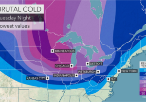 Minnesota Driving Conditions Map Weather Polar Vortex Snow to Chill area This Week