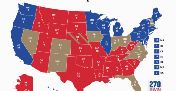 Minnesota Election Map Blue and Red States