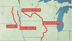 Minnesota Flooding Map Long Term Flooding Remains A Concern In Central Us as Rivers