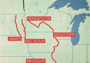 Minnesota Flooding Map Long Term Flooding Remains A Concern In Central Us as Rivers