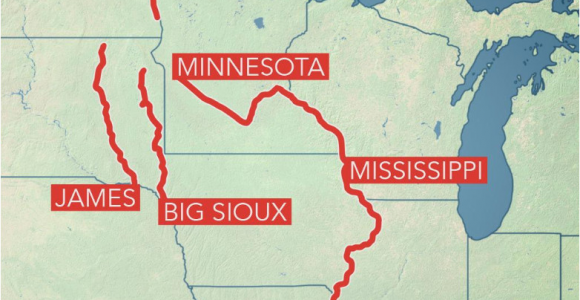 Minnesota Flooding Map Long Term Flooding Remains A Concern In Central Us as Rivers