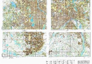 Minnesota Geographical Map Minneapolis Minnesota Cold War Map Set Of 4 Maps by Ussr