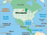 Minnesota Geographical Map Minnesota Latitude Longitude Absolute and Relative Locations