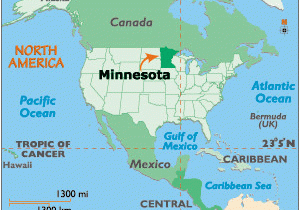 Minnesota Geographical Map Minnesota Latitude Longitude Absolute and Relative Locations