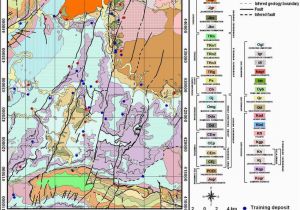 Minnesota Geological Map Geological Map with Mineral Deposits Combined Geological Map Of