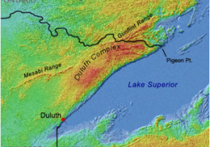 Minnesota Iron Range Map Gunflint Range Wikipedia