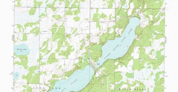 Minnesota Lake Contour Maps south Long Lake topographic Map Mn Usgs topo Quad 46094c1
