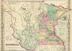 Minnesota Lake Maps for Sale Old Historical City County and State Maps Of Minnesota