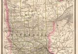 Minnesota On A Map Details About 1886 Antique Minnesota Map State Map Of Minnesota