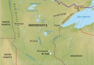 Minnesota Physical Map Industrial Revolution Maps Sitedesignco Net