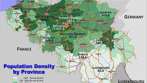 Minnesota Population Density Map Belgium Country Data Links and Map by Administrative Structure