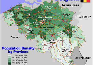 Minnesota Population Density Map Belgium Country Data Links and Map by Administrative Structure