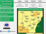 Minnesota Precipitation Map Noon Update Mostly Cloudy Skies Will Lead Up to Rain Overnight