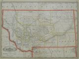 Minnesota Railroad Map Grant S Railroad and County Map Of Montana 1886 Philadelphia