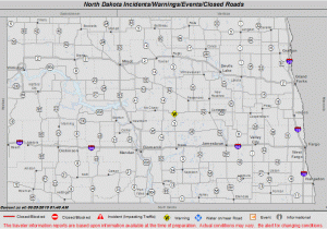 Minnesota Road Conditions Map 511 Nddot Nd Roads Nddot S Mobile Travel Information App