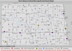 Minnesota Road Conditions Map Nddot Nd Roads Nddot S Mobile Travel Information App